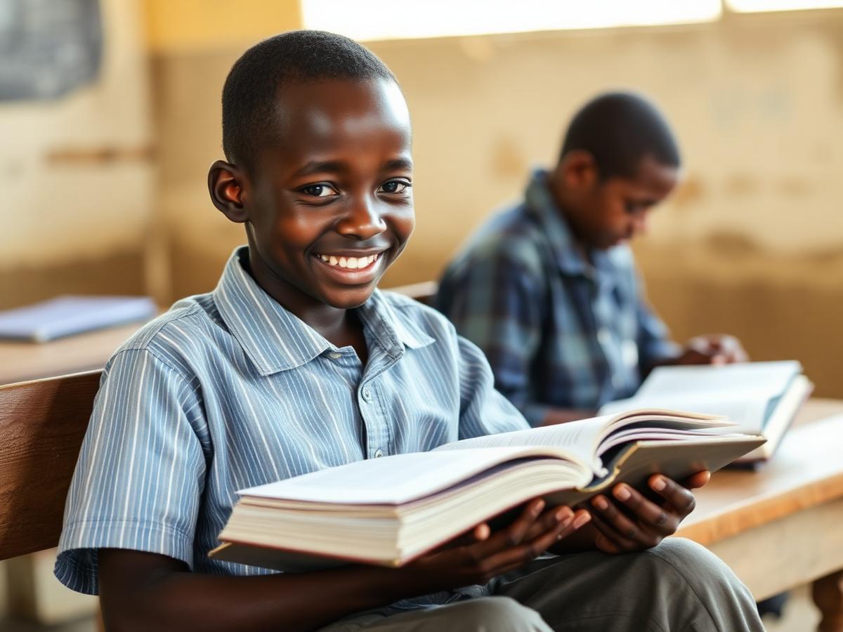 Learner studying